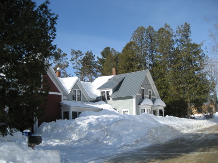 Lake House in winter