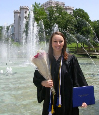 nikki at her grad day from college