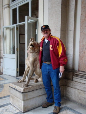 The Roman Wolf and I at the Vatican Museum