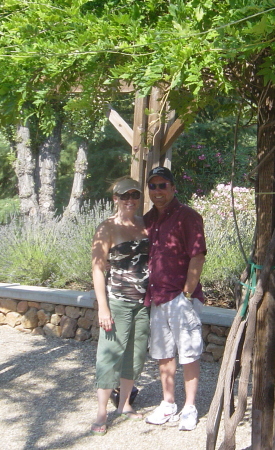 Dawn & Alan at a vineyard in California '06