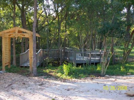 My backyard new Deck and Arbor