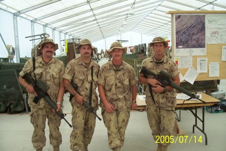 Me and the "boys" in Afghanistan July 2005