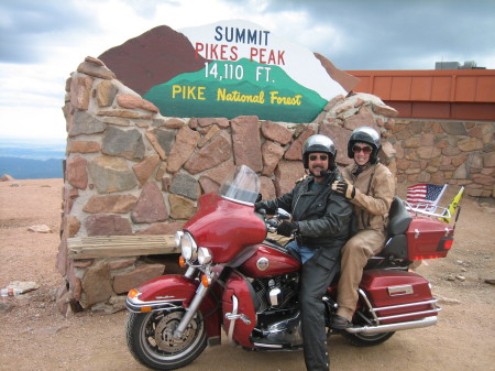 Wife Jenny and I on Pikes Peak