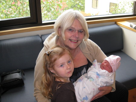 Gramma (great) Baby Rylee and Ashley