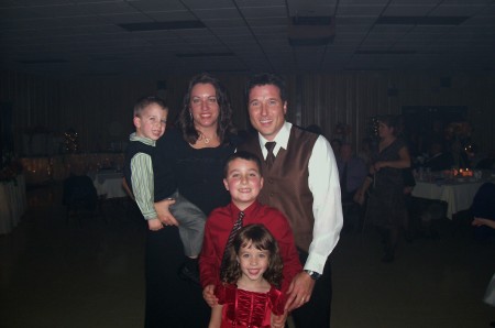 Me & Billy with our kids Jarod, Rachel and Evan(Oldest to Youngest)