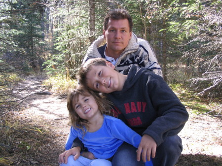 my husband Randy and kids, Drew and Reagan