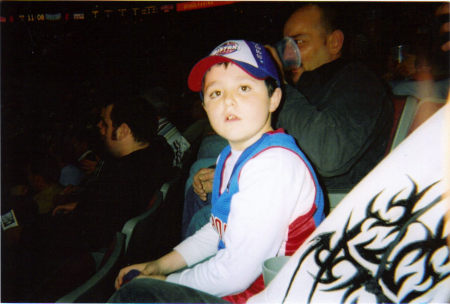 CARSON AT THE PISTONS GAME!