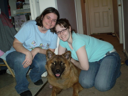 me and my sister and her dog atticus