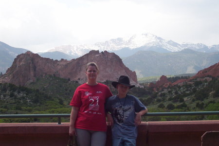 My wife Pam and son billy on our trip through Colorado