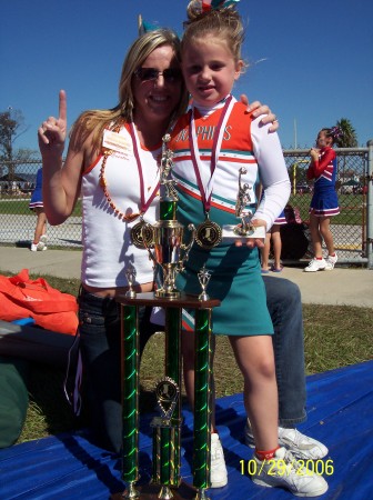 Me and my daughter Cassidy after competition