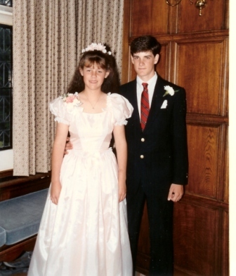Rebekah and me, Prom 1989.