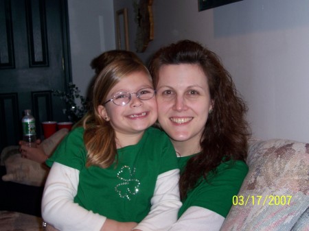 Happy St. Patrick's Day 2007 - my daughter & me