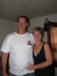 Me & my husband - Thanksgiving 2007- a balmy 82 degrees at our home in Orlando.