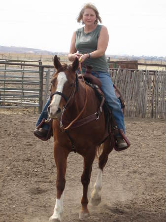 Donna riding Missy