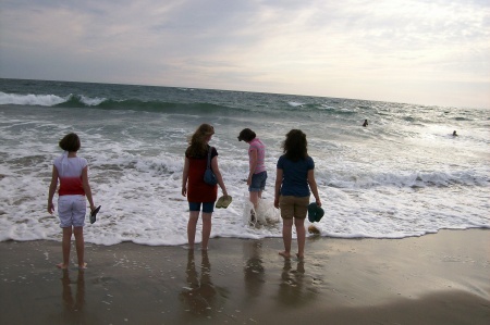 My girls at beach in Santa Monica