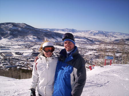 My wife and I skiing in Breckenridge