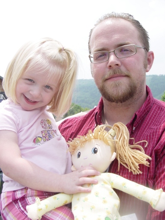 Juliet and Daddy at the Lake