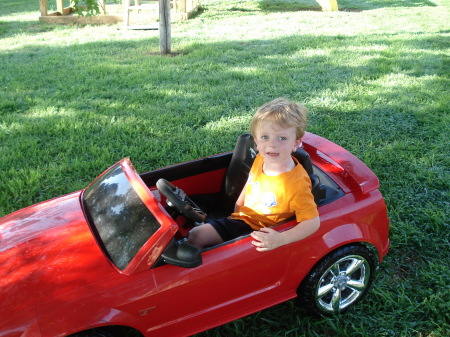 Zach and his new mustang