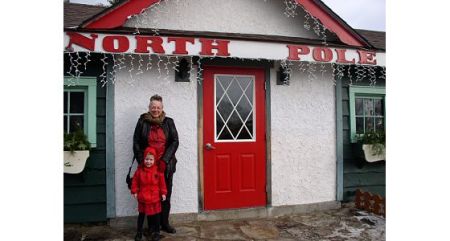 Bumba and Belle at the North Pole