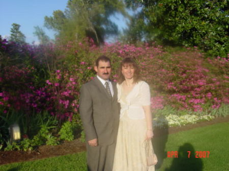 my hubby and I / spring 2007 in N.C/ cousins Wedding