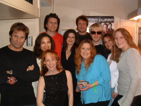 The whole gang with Duran Duran