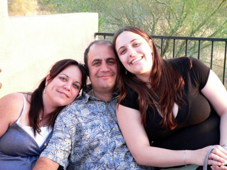 My daughter my wife and me
