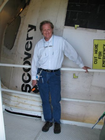 Me Next to Space Shuttle Discovery