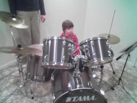 little drummer girl