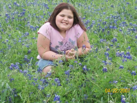 Taylor in the Blue Bonnets - our state flower