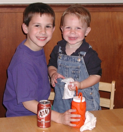 Grandsons, Hayden nd Harris