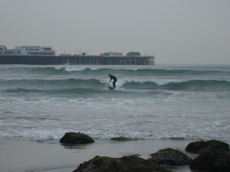 Surfing in Santa Cruz California