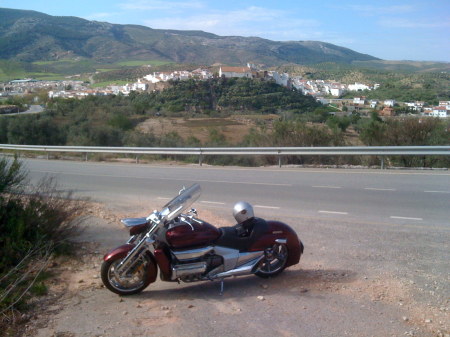 Pueblo of El Burgo in the backround