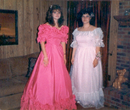 Vickie Holt & me Prom 1987