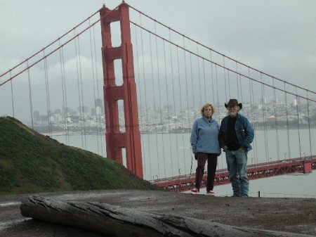 My sister, Nina and Myself at the Golden Gate Bridge - 3-06