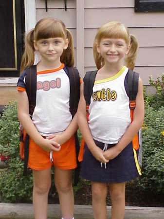 Syd & Kate ~ first day of school/2003.