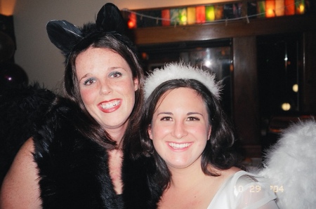 Elisa and Mandy on Halloween