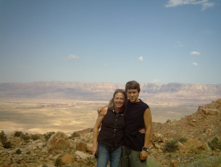 me and my son at the canyon