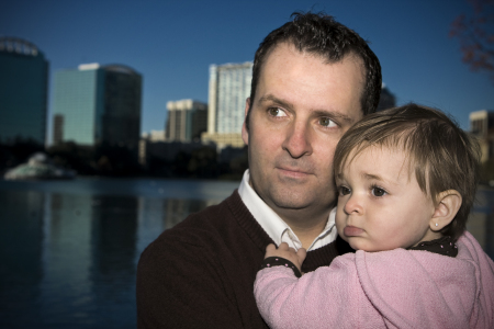 Chloe & Daddeo at Lake Eola