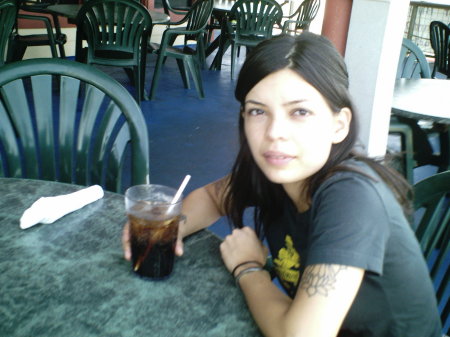 My girlfriend Ines, her first visit to Texas (Galveston)