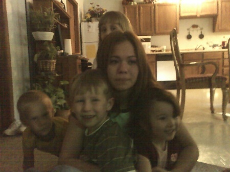 My new wife and our niece and nephew with my 2 children.