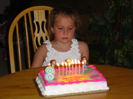 Miranda on her 8th birthday
