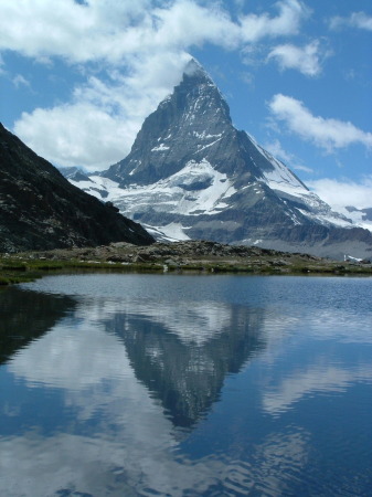 reflet du cervin dans le riffelsee