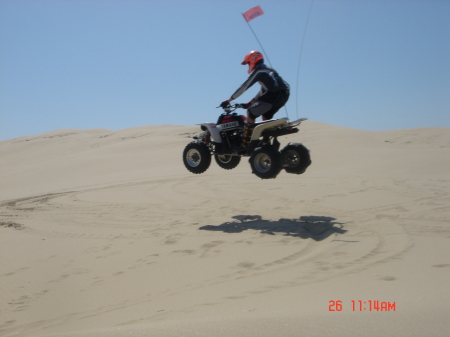 Kevin at the Oregon dunes