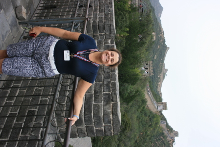 me at the great wall