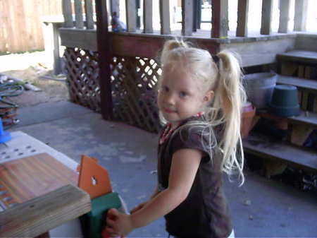 My beautiful granddaughter Baylie - she is 3 yrs old