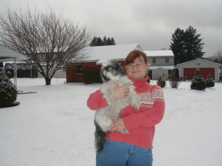 in snow new home-PA.