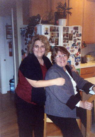 me and mom at hannukah