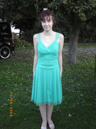 samantha at her homecoming