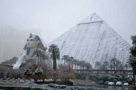 Luxor snow cover