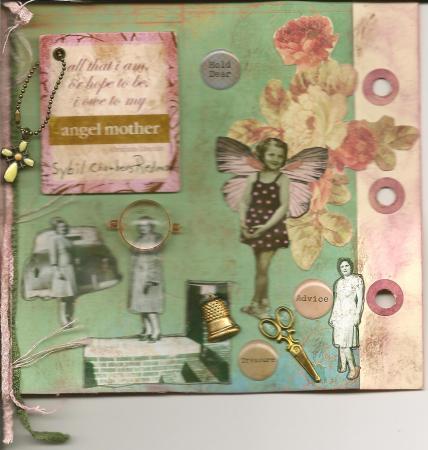 altered book page